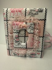 Custom Wedding Photo Album - Holds 100 4x6 Photos - Handmade Fabric Photo Album