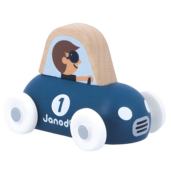 Janod Cross Roads Mountain Valley Holz Sportwagen FSC Schiebespielzeug 12M+-image