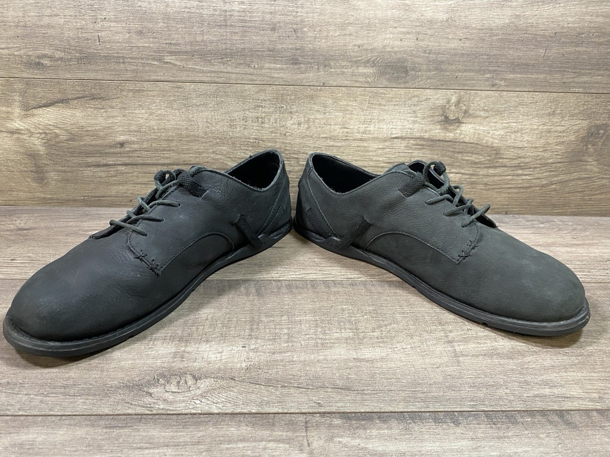 Xero Alston Leather Black Dress Shoes Xero Shoes Alston Nubuck Leather Dress Black Barefoot  main image 4