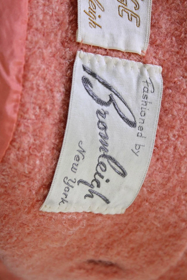 Abrigo Mirage By Bromleigh Mujer Cuello Abotonado Largo Medio Melocotón Talla S Foto 4 de 4