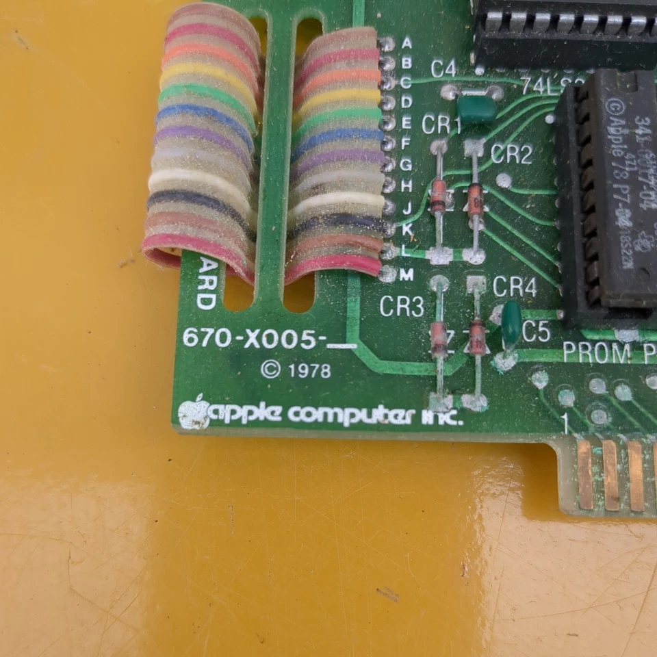 Rare Copyright 1978 Apple II High Speed Serial Interface Card 670-X005 UNTESTED - Image 3 of 4
