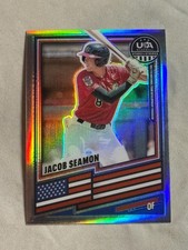 2026 Panini Prizm Stars & Stripes Silver Jacob Seamon #179 USA