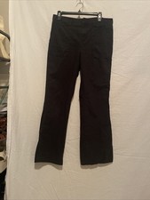 Vintage 90s DKNY Black Low-Rise Bootcut cargo pants size 10