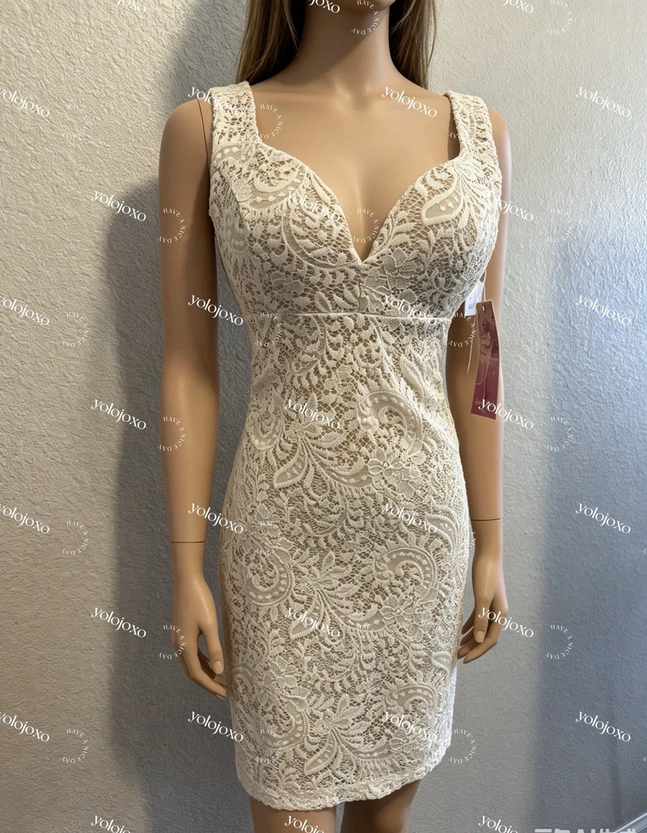 Lace Sheath Beige Dresses for Women for sale | eBay