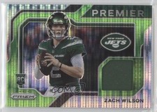 2021 Panini Prizm Premier Jerseys Neon Green Pulsar Zach Wilson #PJ-2 0xl5