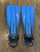 Cressi-Sub Cressi Frog L - XL Blue Scuba Snorkel Flipper Fins Made in Italy