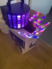 QTX 151.605UK Derby 9 DJ Disco DMX512 Multi-Colour Beam 3W LED Lichteffekt