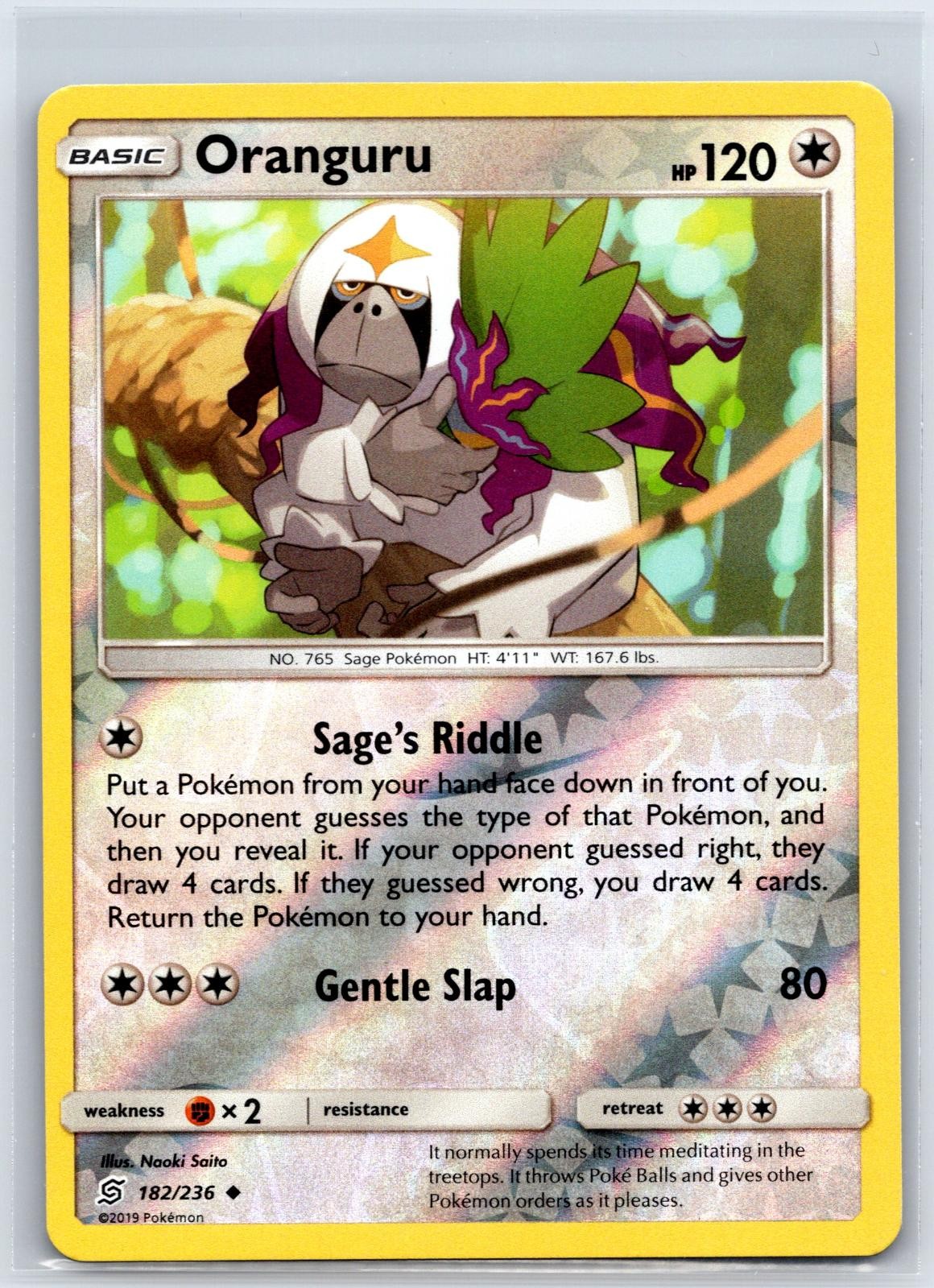 Oranguru 182/236 Uncommon Unified Minds Pokemon Reverse Holo NM/M 427-53