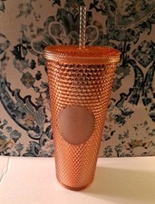 Rare Starbucks tumbler Rose Gold Stud 24 oz Venti Diamond Collector Cup 5L34Bb15