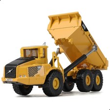 Camión de volteo articulado escala 1/87 modelo de aleación fundida a presión - construcción minera escala HO