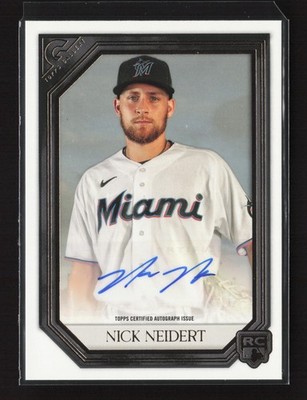 Nick Neidert 2021 Topps Gallery #RA-NN Rookies Autographs AU TYW5