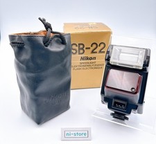 Nikon Speedlight SB-22 Shoe Mount Flash for Nikon SLR w/Box, pouch - Mint