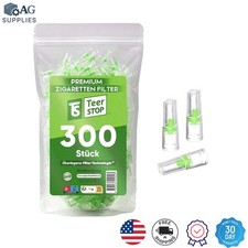 Convenient 300-Pack of Plastic Cigarette Filters - Minimize Odor  Discoloration