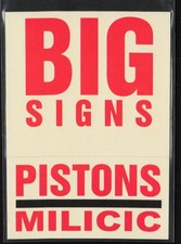 2003-04 Fleer Platinum Big Signs Darko Milicic #4 BS Rookie Pistons