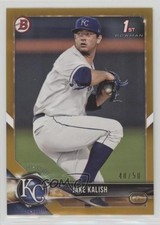 2018 Bowman Prospects Gold 48/50 Jake Kalish #BP77 fm0