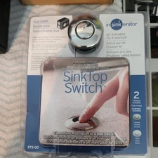 InSinkErator STS00 chrome Garbage Disposal Dual Outlet Sink-Top Air Switch Kit