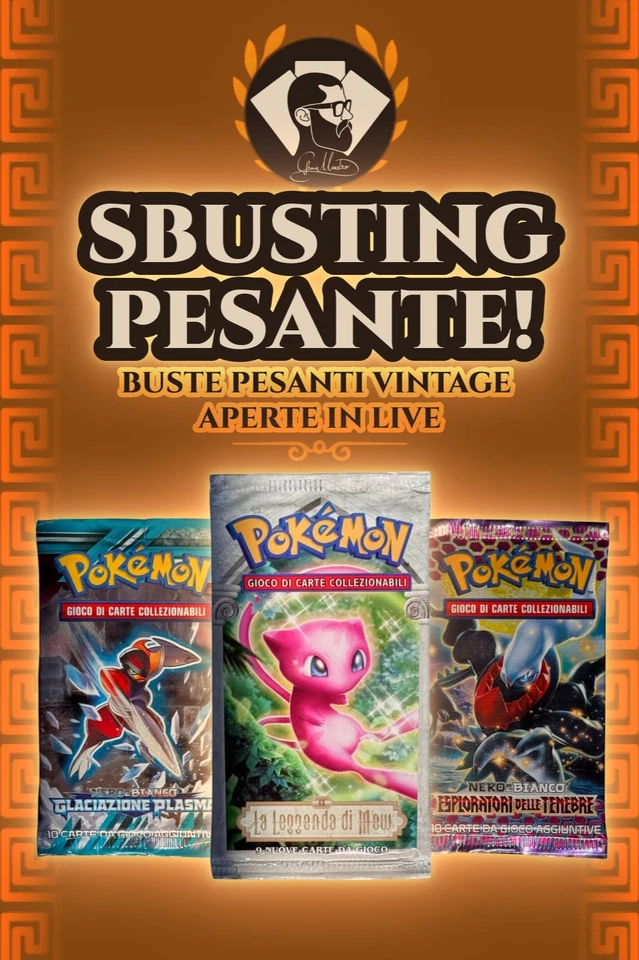 ⚖️LIVE POKEMON CON BUSTINE PESANTI IN RIP & SHIP + ASTE €1⚖️