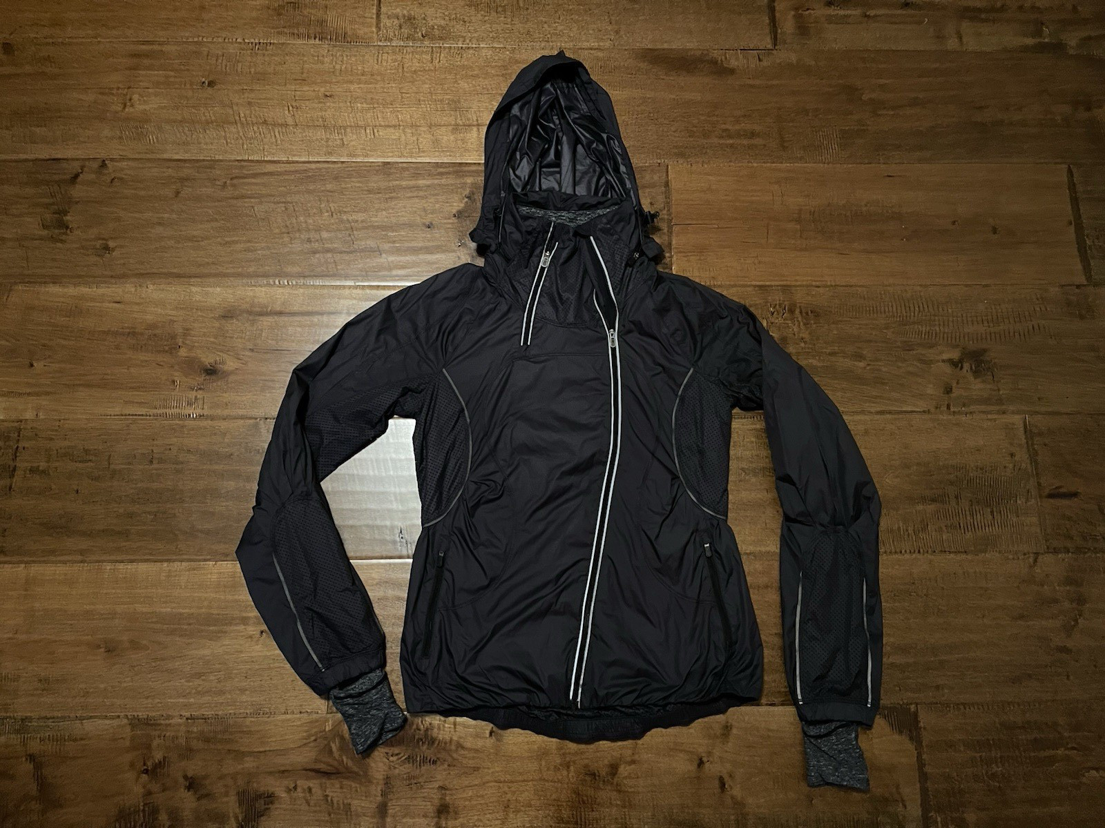 Lululemon Pack It Up Jacket Reflective Stripe Bla… - image 1