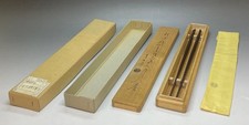 Metalworker Seigoro Kimura Rikyu Kochoro Wooden Fire Chopsticks