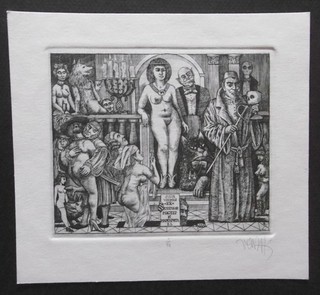 ZOLTAN VEN Exlibris Akt