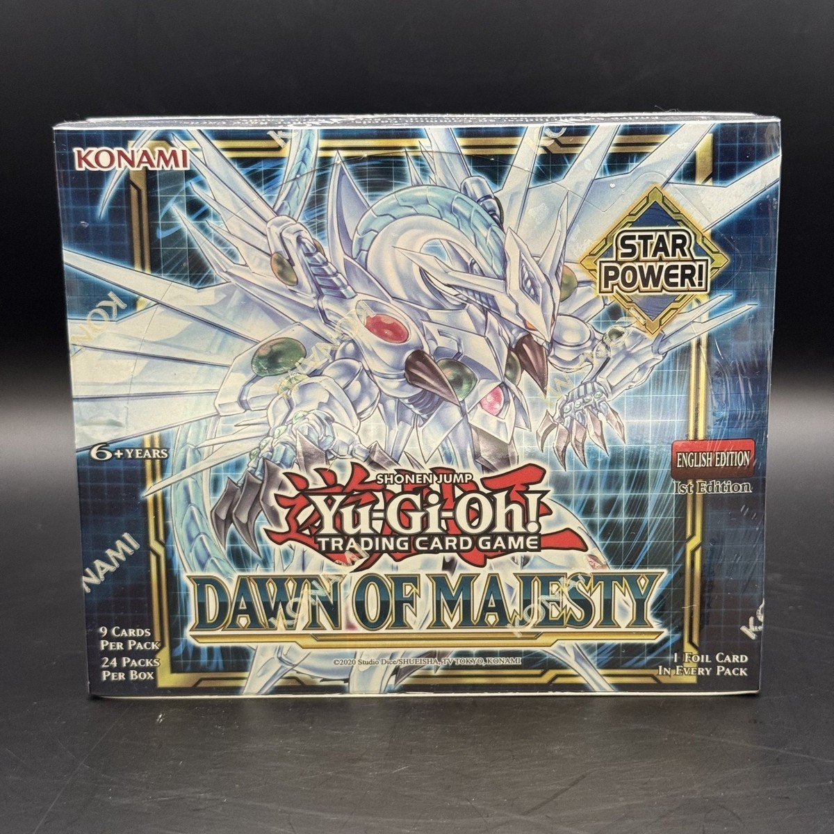 Yu-Gi-Oh! TCG Dawn of Majesty Booster Box 1st Edition FACTORY SEALED BOX English Yu-Gi-Oh! TCG Dawn of Majesty Booster Box 1st Edition FACTORY SEALED BOX English