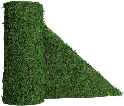 Moss Roll, Dried Moss for Crafts, Moss Table Runner for Fairy Gardens, Wedding W