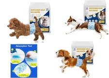 Flying Paws Male Dog Nappies 52 Belly Bands Wetness Indicator Incontinence