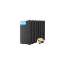 8 Pack High Density Large Acoustic Panel Sound 8 pack - 47.2 23.6in., Black