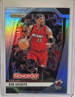 2024-25 Panini Prizm Monopoly Bam Adebayo #29 Light Blue Prizm /249 Miami Heat
