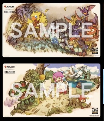 マジック大戦祭　プレイマット　チョコボ　モーグリ　mtg MTG Great War Festival Playmat Final Fantasy Token Moogle chocobo