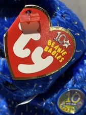 Ty Beanie Baby Decade the Bear - Blue