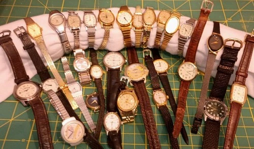 Vtg Timex Watch Lot 28pc Bulk Estate Expedition Indiglo Watercolors Quartz