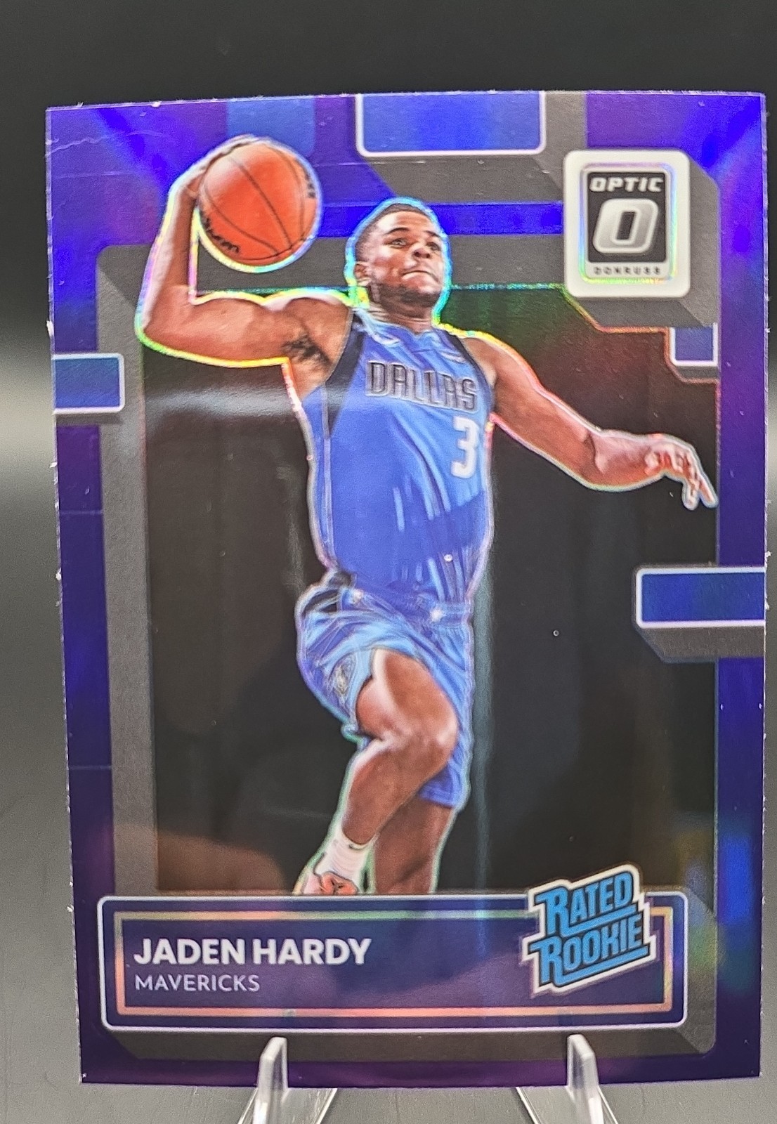 2022-23 Panini Donruss Optic - Rated Rookie Jaden Hardy #248 Purple Prizm (RC)
