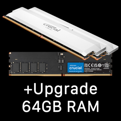+Upgrade: RAM schwarz o. weiß (nur in Kombination mit einem PC-System)