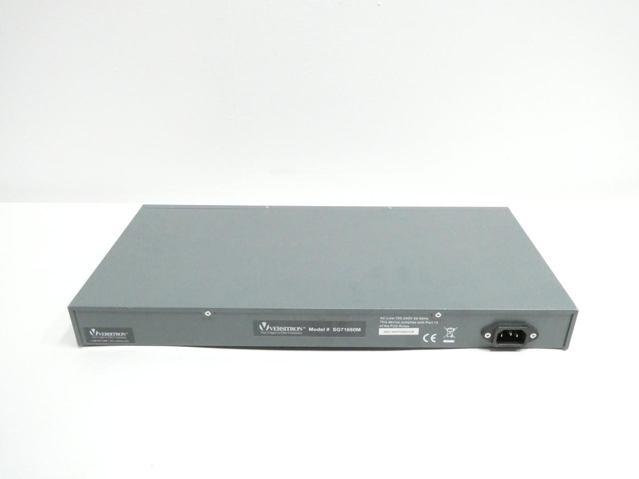 Versitron SG71660M Fiber Optic Managed Switch