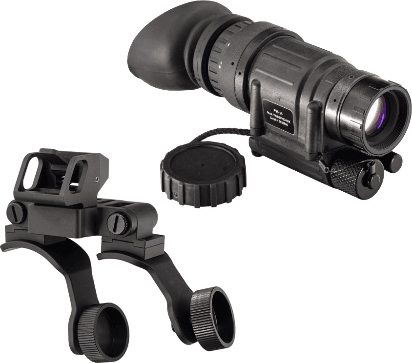 TRYBE PVS-14 and Dual Bridge Mounting System Night Vision : TRYBEPVS14WHR-KIT1