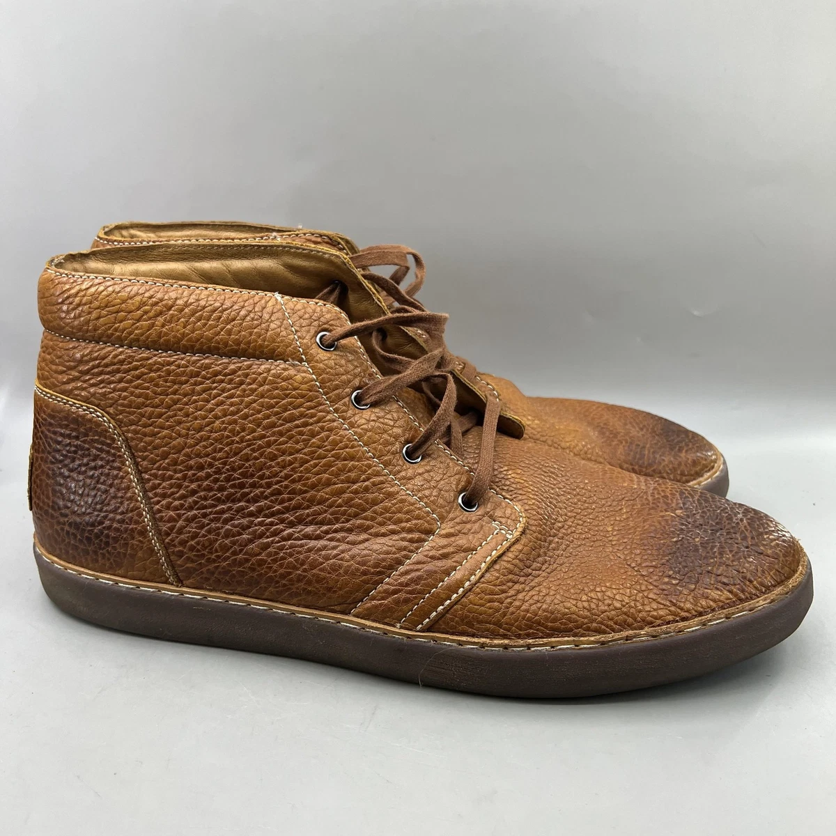 UGG Alin Chukka Boots Men Size 15 Brown Leather Shearling 