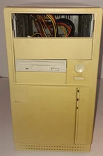 4 bay Baby AT Mini tower Case 200 Watt  power supply PSU & 3.5" Floppy Drive