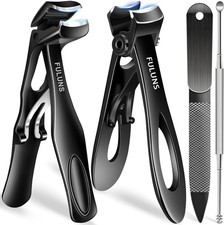 Nail Clippers for Thick Nails Extra Wide Jaw Opening Nail Cutter for Thick To...
