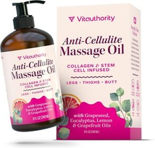 Anti-Cellulite Massage Oil with Collagen Stem Cells Fast-Absorbing Hydrating Bod