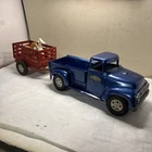 Vintage 1957 Tonka Stepside Pickup Truck W/ Trailer - Truck Is Repainted