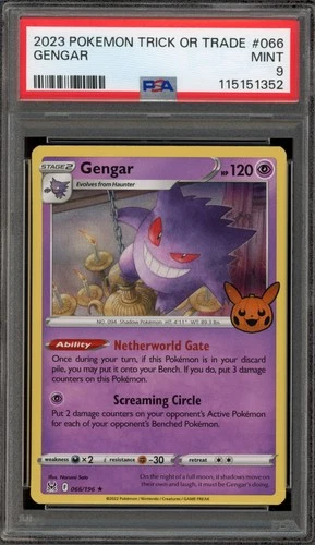 Pokemon Gengar 2023 Trick or Trade #066 PSA 9 Mint