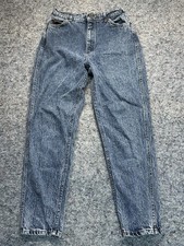 VTG Lee Jeans Women s 14 Medium Blue Acid Wash 90 s Denim Mom Chic Made In USA