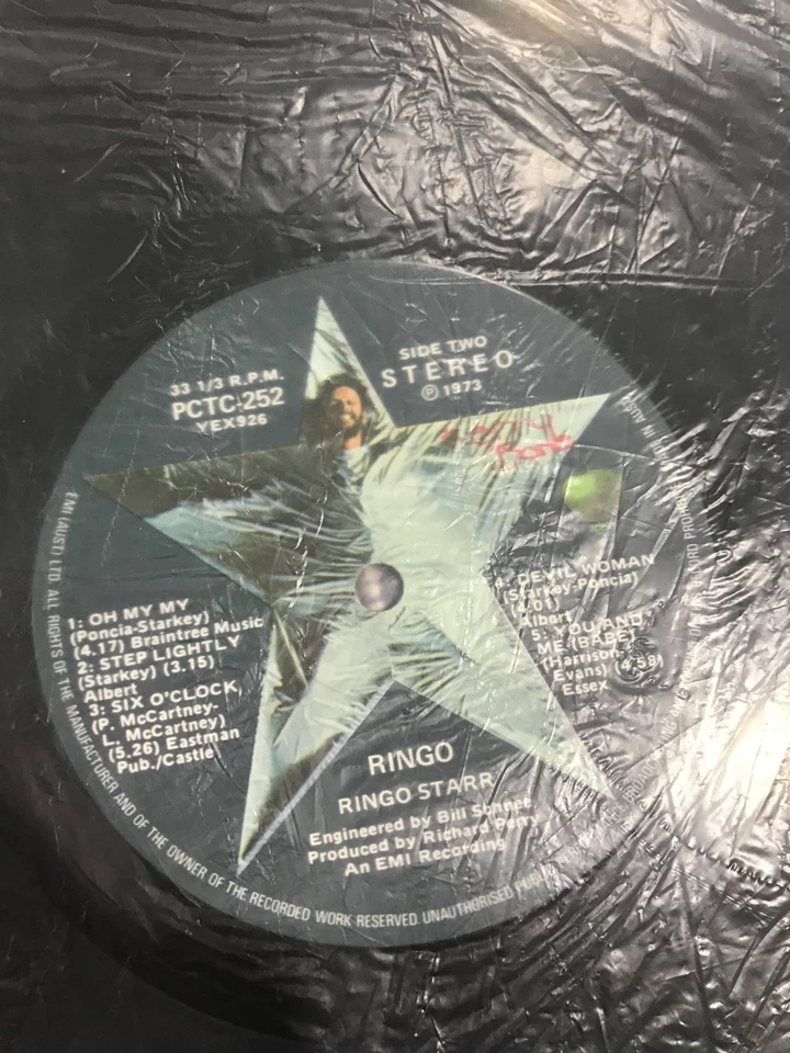 Vintage LP Record - Ringo Starr - Ringo - Image 3 of 4