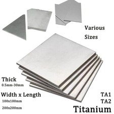 TA1 TA2 Titanium Metal Plate Thick 0.5mm-30mm Titanium Sheet 100x100mm 200x200mm