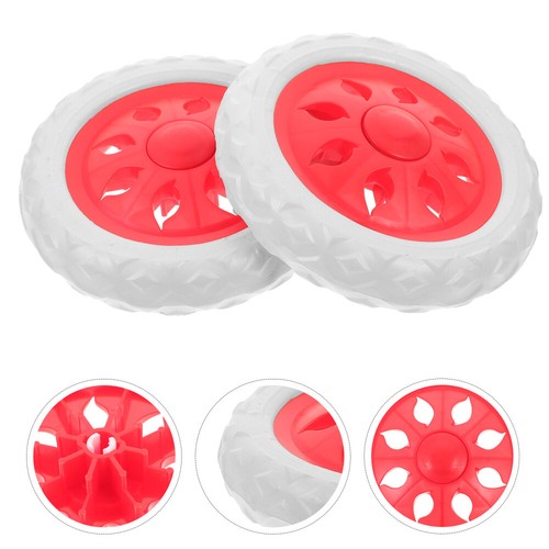 1 Pair of Heavy Duty Caster Wheels Small Trolley Casters Wheels Shopping collection Cart