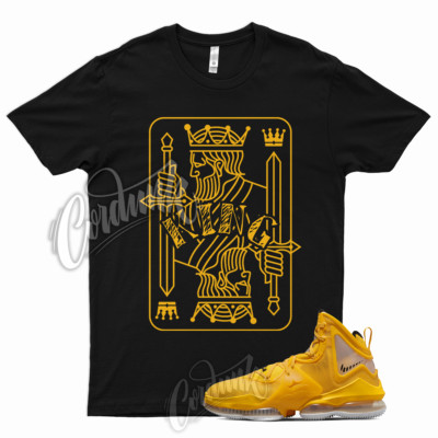 KING T Shirt for Lebron 19 University Gold Pollen 1 Del Sol 13 Yellow Hard Hat
