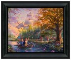 Thomas Kinkade Studios Disney Pocahontas 16 x 20 Brushstroke Vignette Framed