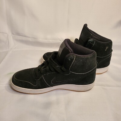 Nike Ebernon Mid Prem Casual Womens Shoes Black AQ1769-002 sIZE  9.5 9 1/2