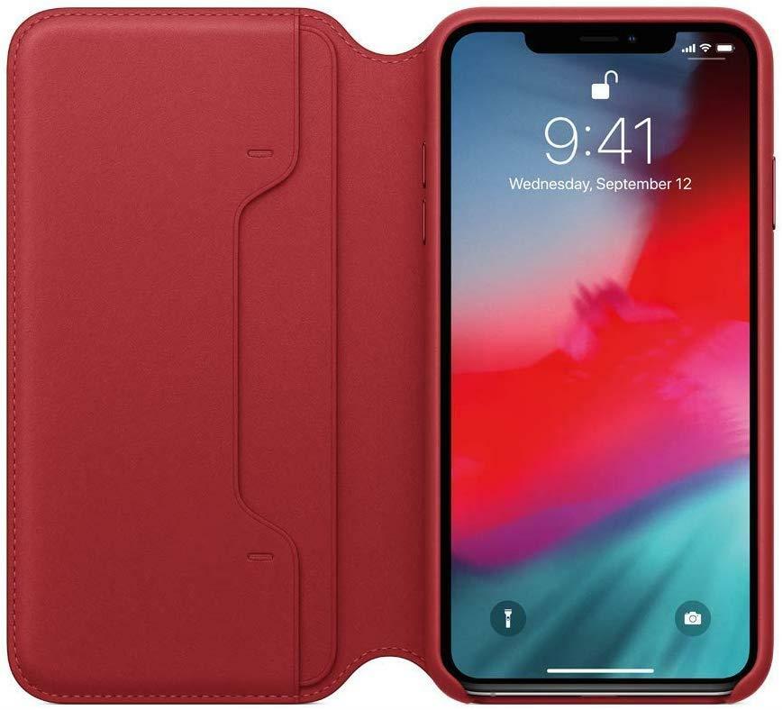 Genuine Original Apple iPhone XS Max Leather Folio Case Cover